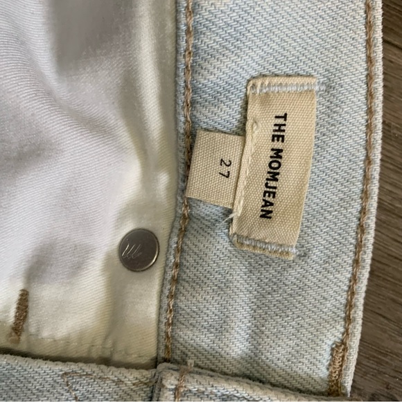 Madewell Jeans Size 27 The Mom Jean high wasted light wash EUC - Picture 9 of 13